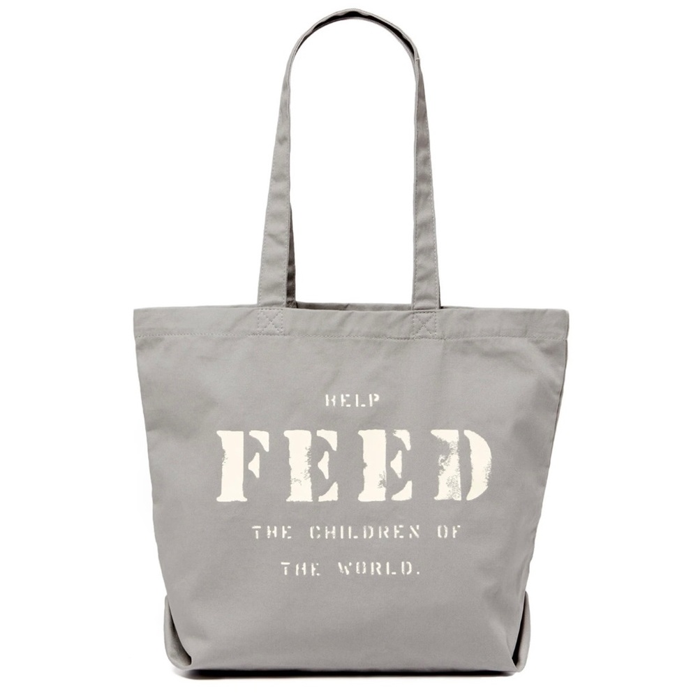 FEED 10 eco fabric bag in slate sold-out color 100% cotton